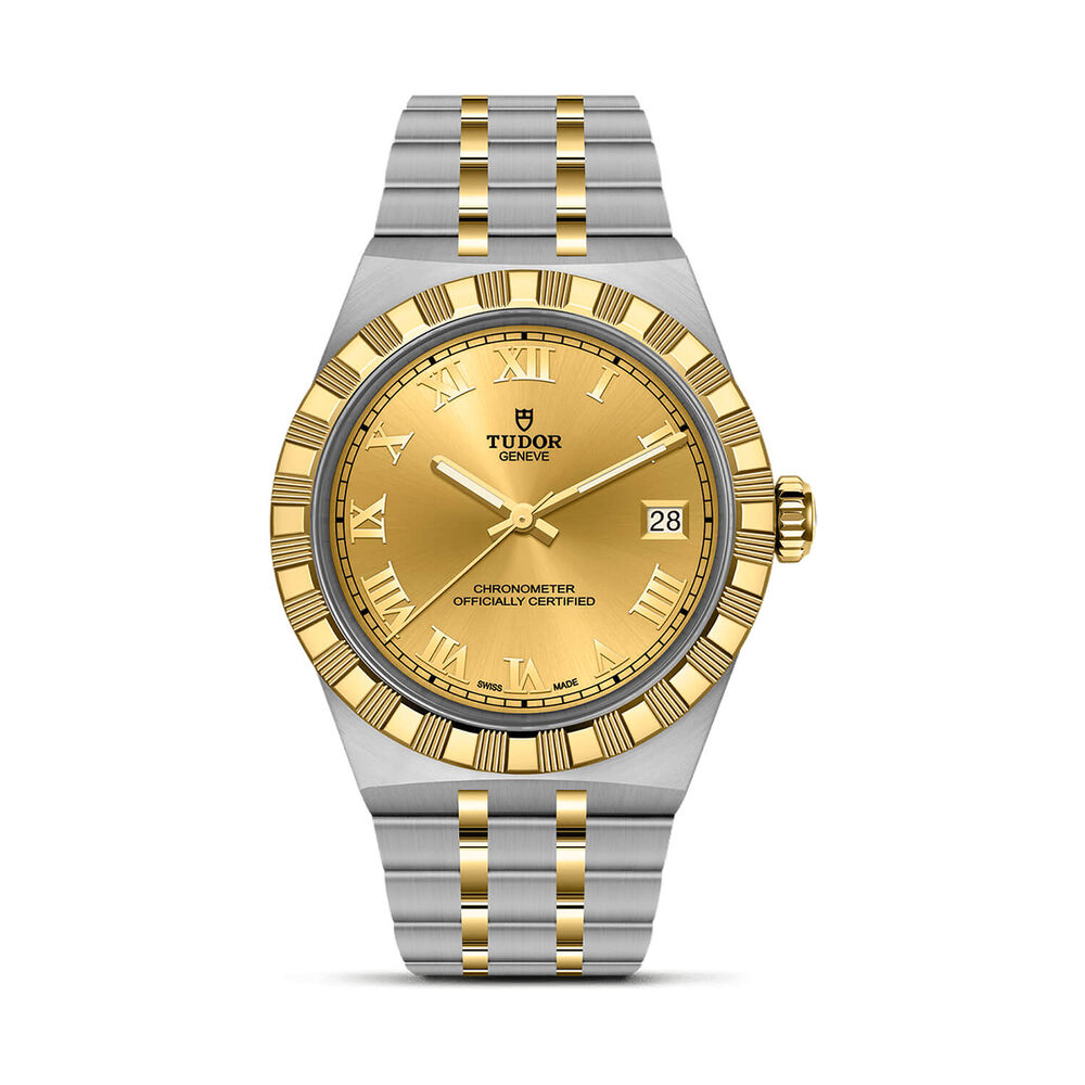TUDOR Royal 36mm Champagne Dial Stainless Steel & Yellow Gold Bracelet Watch