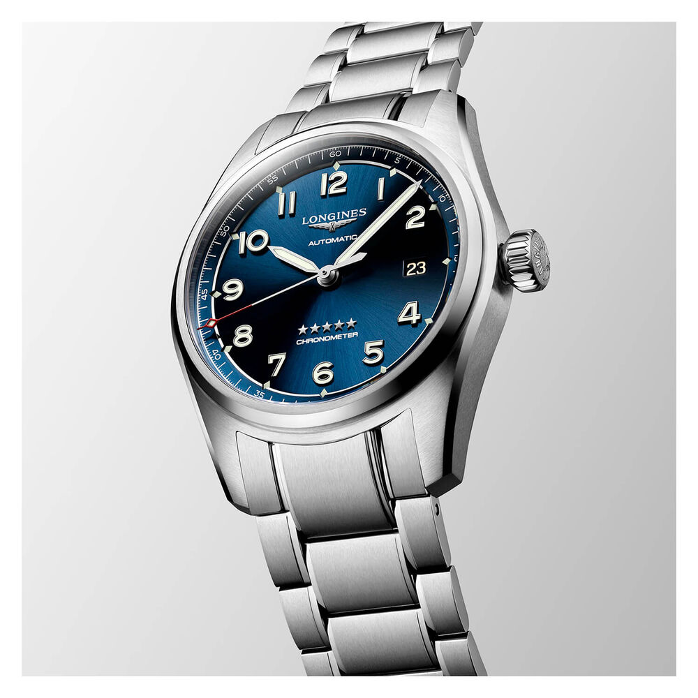 Longines Spirit Automatic 40mm Blue Dial Steel Case Bracelet Watch image number 5