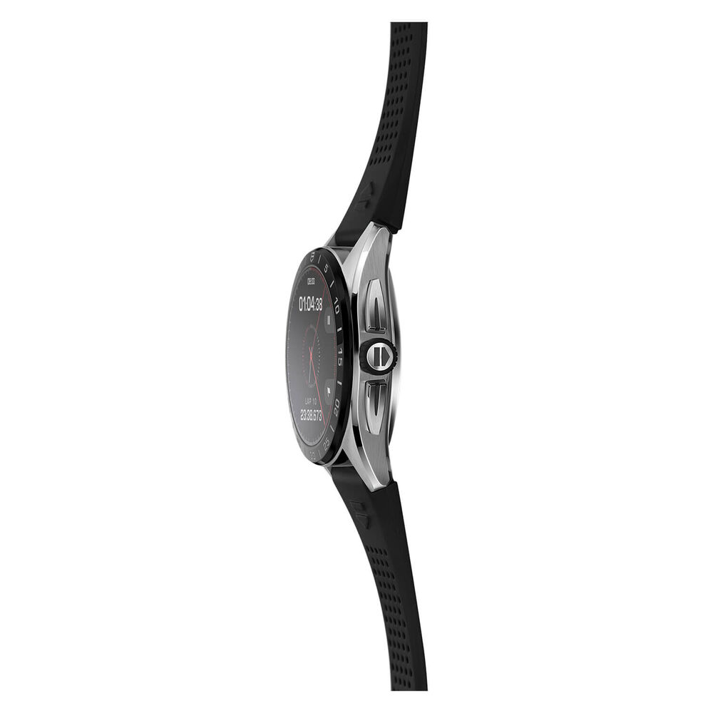 TAG Heuer Connected Calibre E4 45mm Dial Touch Screen Black Rubber Strap Watch image number 5