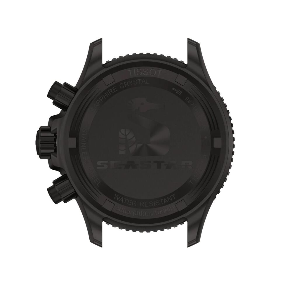 Tissot Seastar 1000 Quartz Chronograph 38mm Black Dial PVD Steel Bracelet Watch image number 2