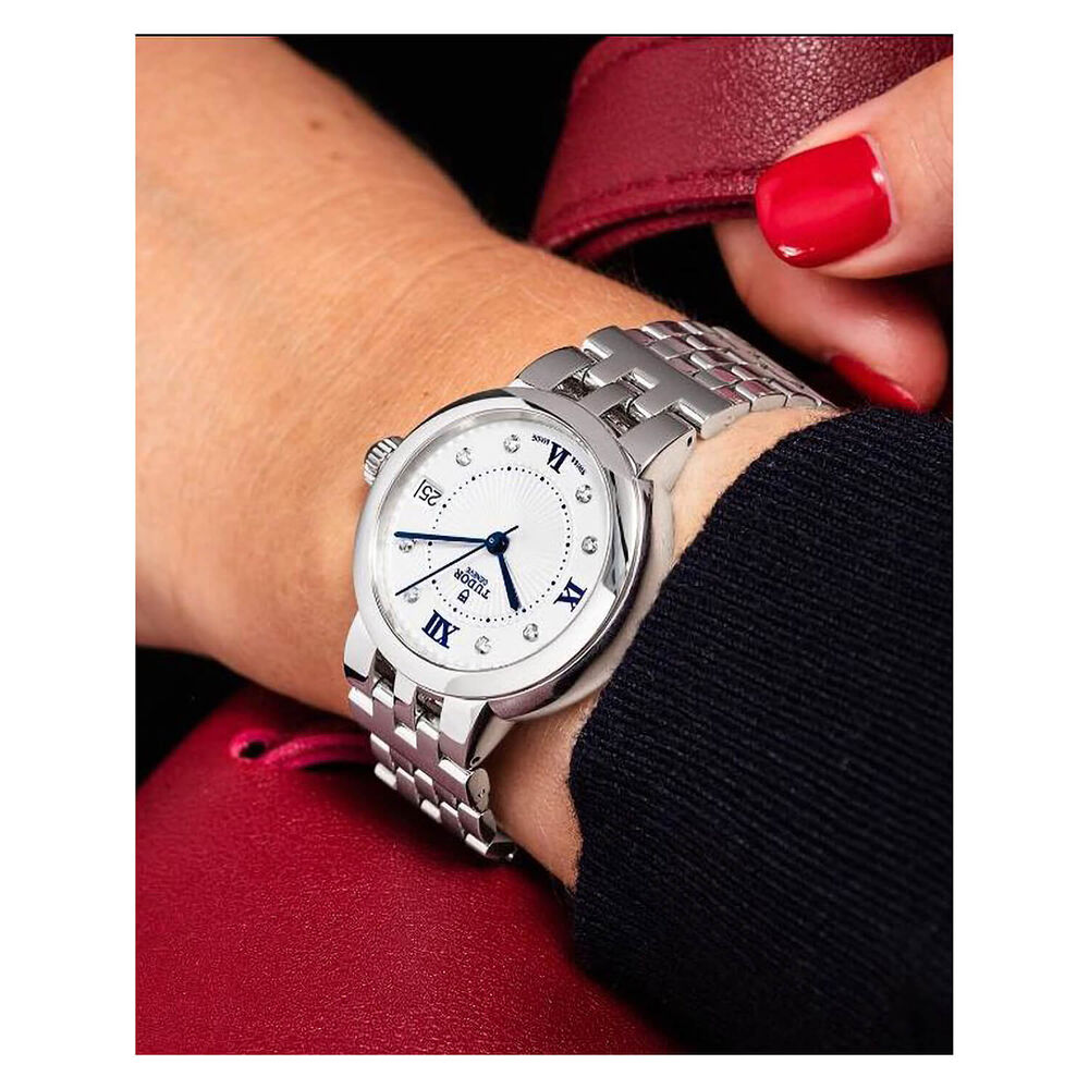 TUDOR Clair de Rose 30mm White Dial with Diamond Ladies Watch image number 5