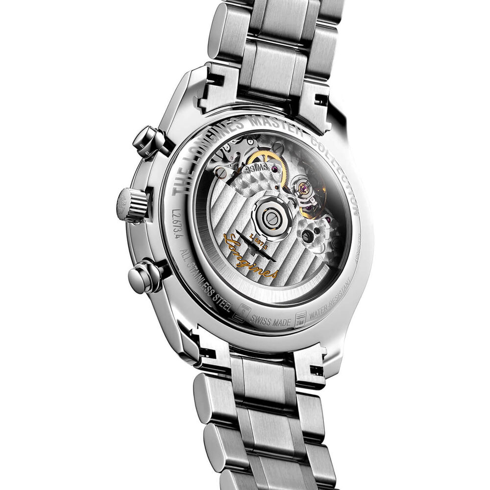 Longines Master Collection Collection 40mm Anthracite Dial Silver Steel Bracelet Watch image number 4