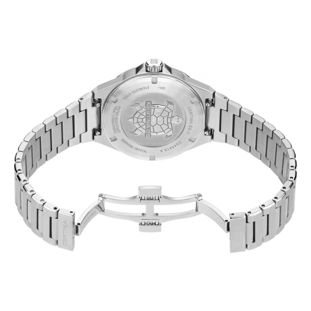 Certina DS-7 Quartz 39mm Blue Dial Stainless Steel Bracelet Watch image number 3