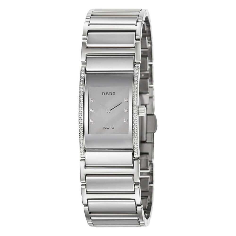 Pre-Owned Rado Integral Silver Dial Ceramic Bracelet Watch image number 0