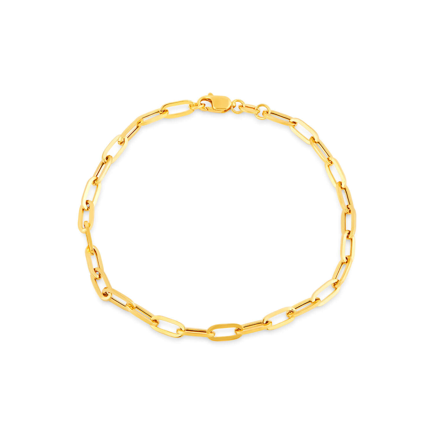 9ct gold link bracelet on sale