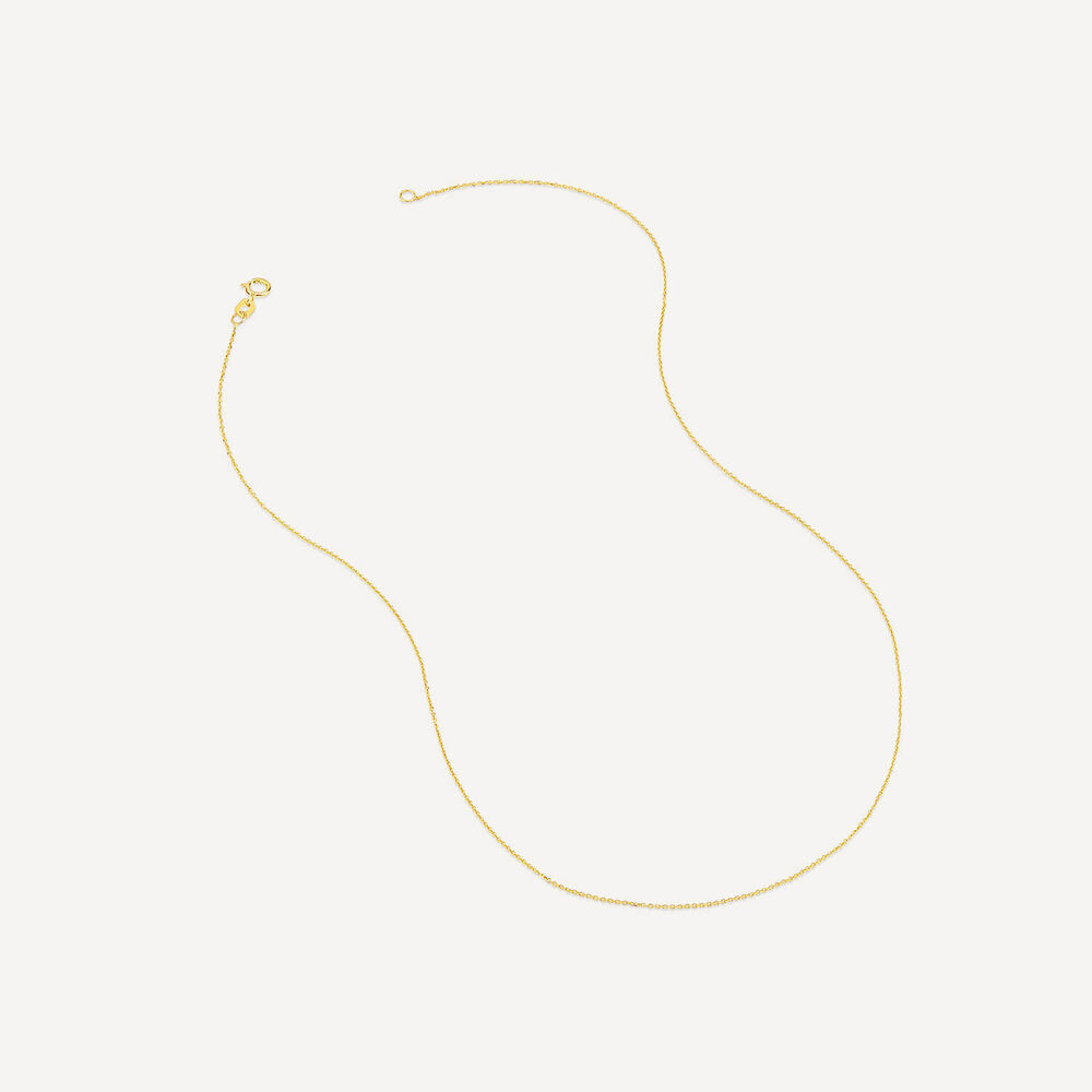 9ct Yellow Gold Open Polished 2 Interlink Diamond Shape Pendant image number 2