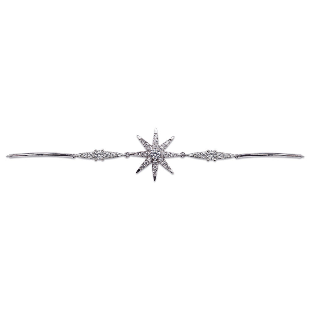 CARAT* London Stella Collection Sterling Silver  Celestia Adjustable Bracelet