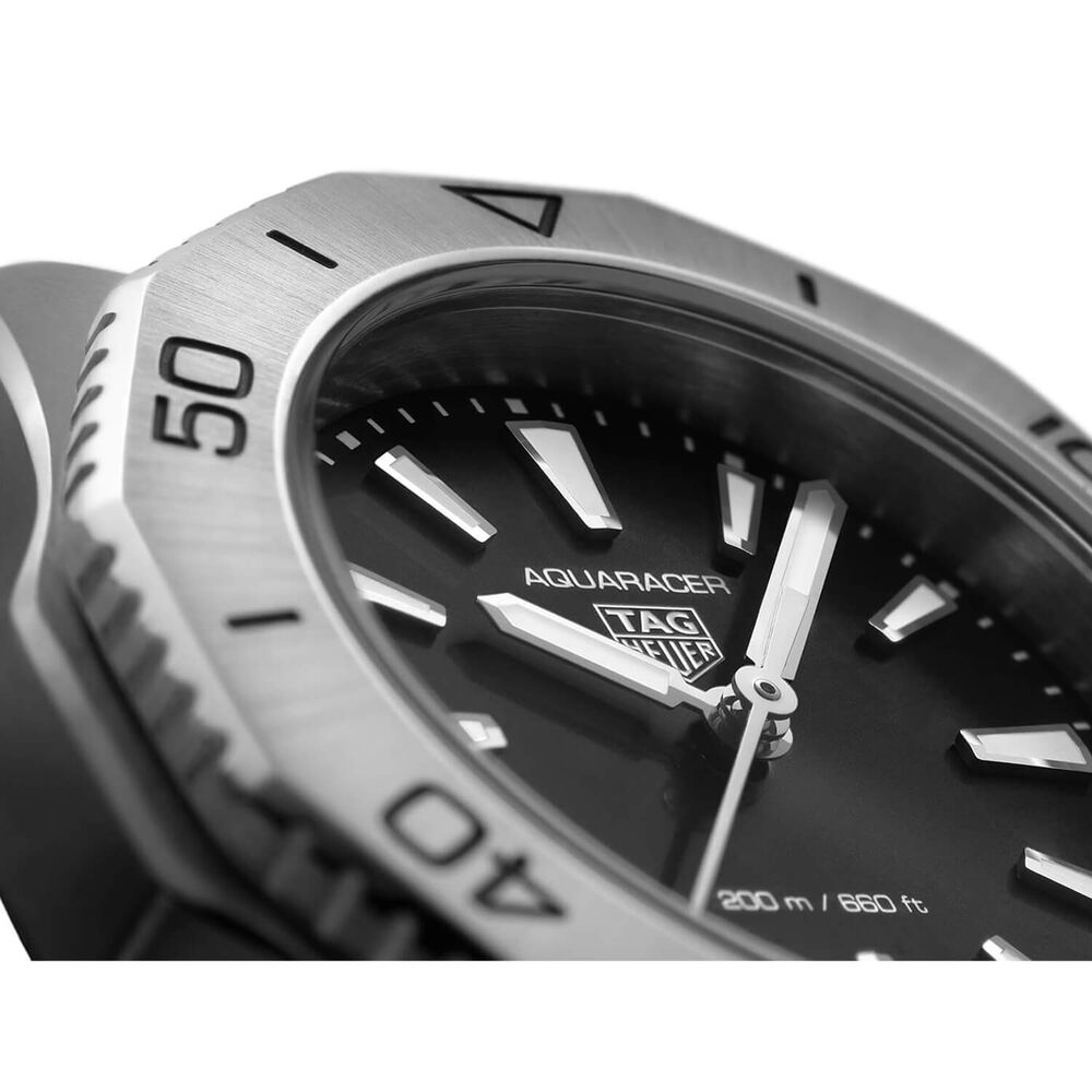 TAG Heuer Aquaracer Professional 200 Quartz 30mm Black Dial Steel Case Bracelet Watch