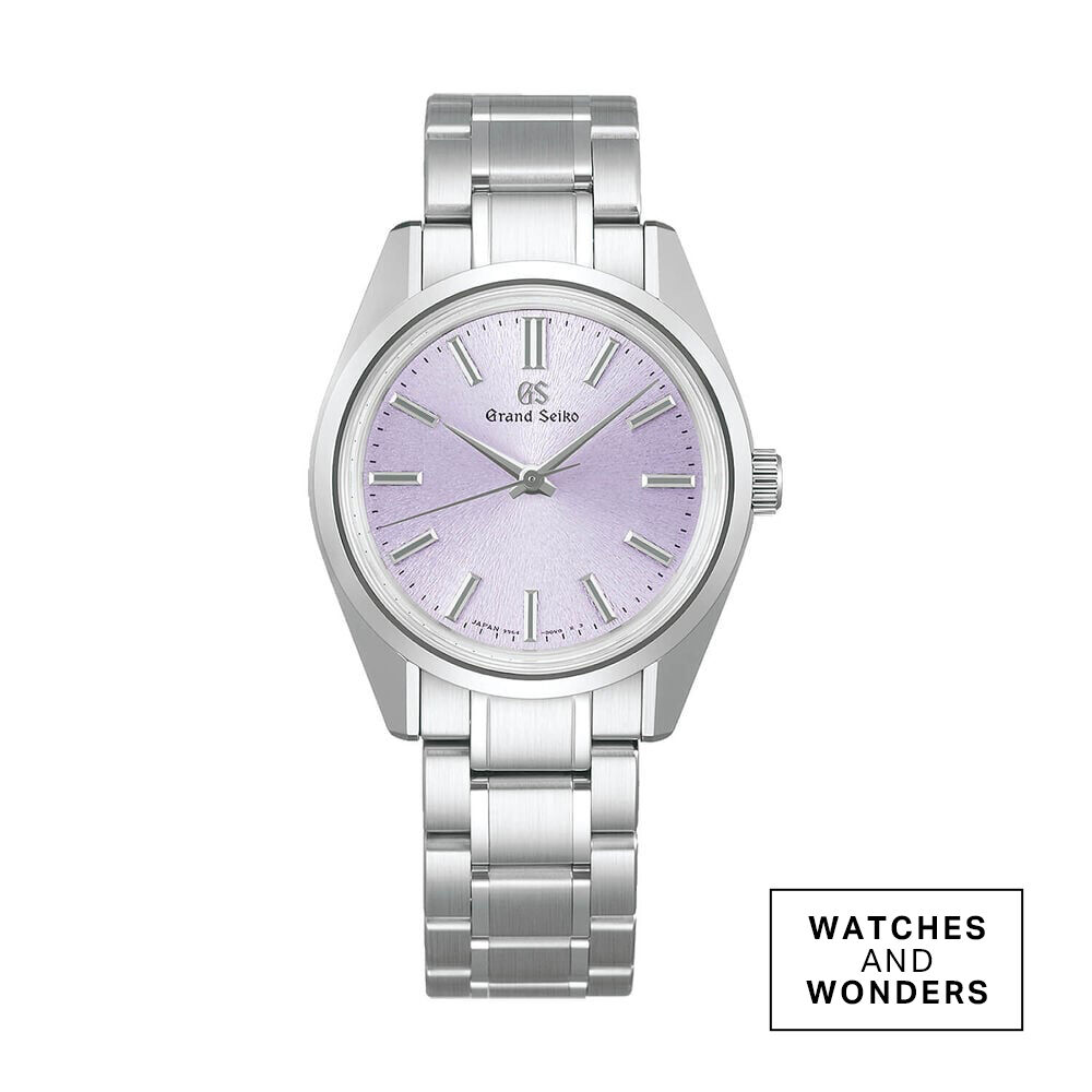 Grand Seiko Heritage ‘Purple Kiri’ 36.5mm Purple Dial Steel Bracelet Watch