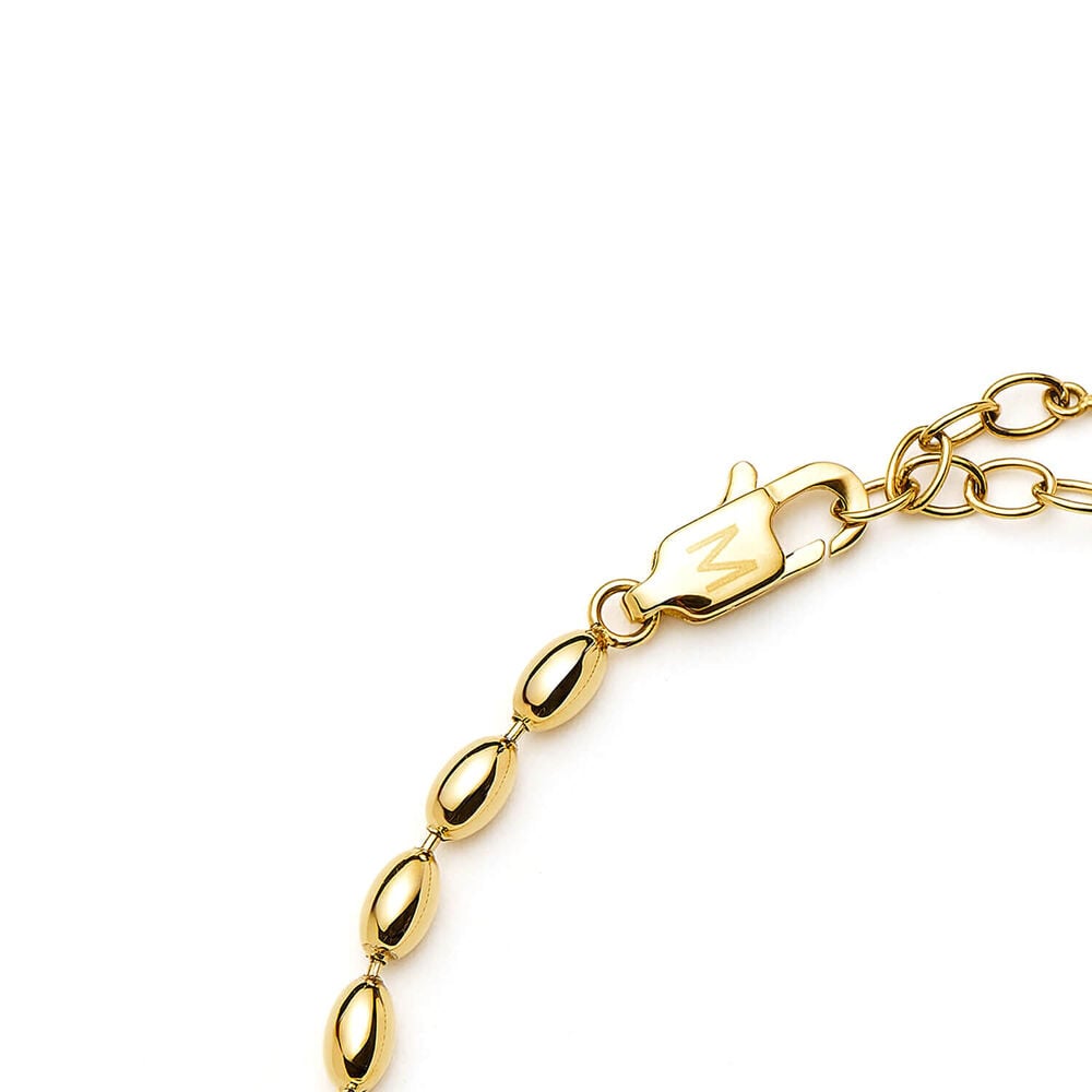 Missoma 18ct Gold Plated Brass Molten Olive Chain Bracelet