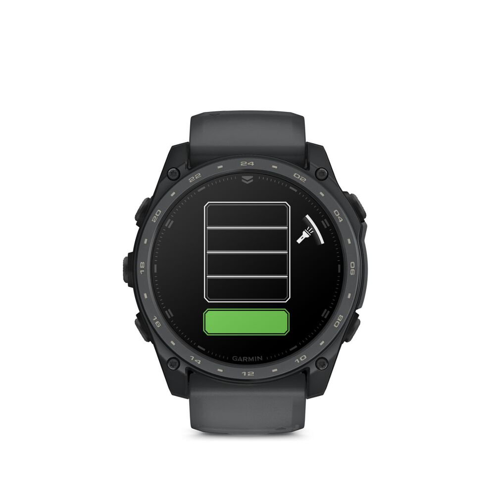 Garmin tactix 8 AMOLED Cerakote 51mm Black Silicone Strap Watch image number 2