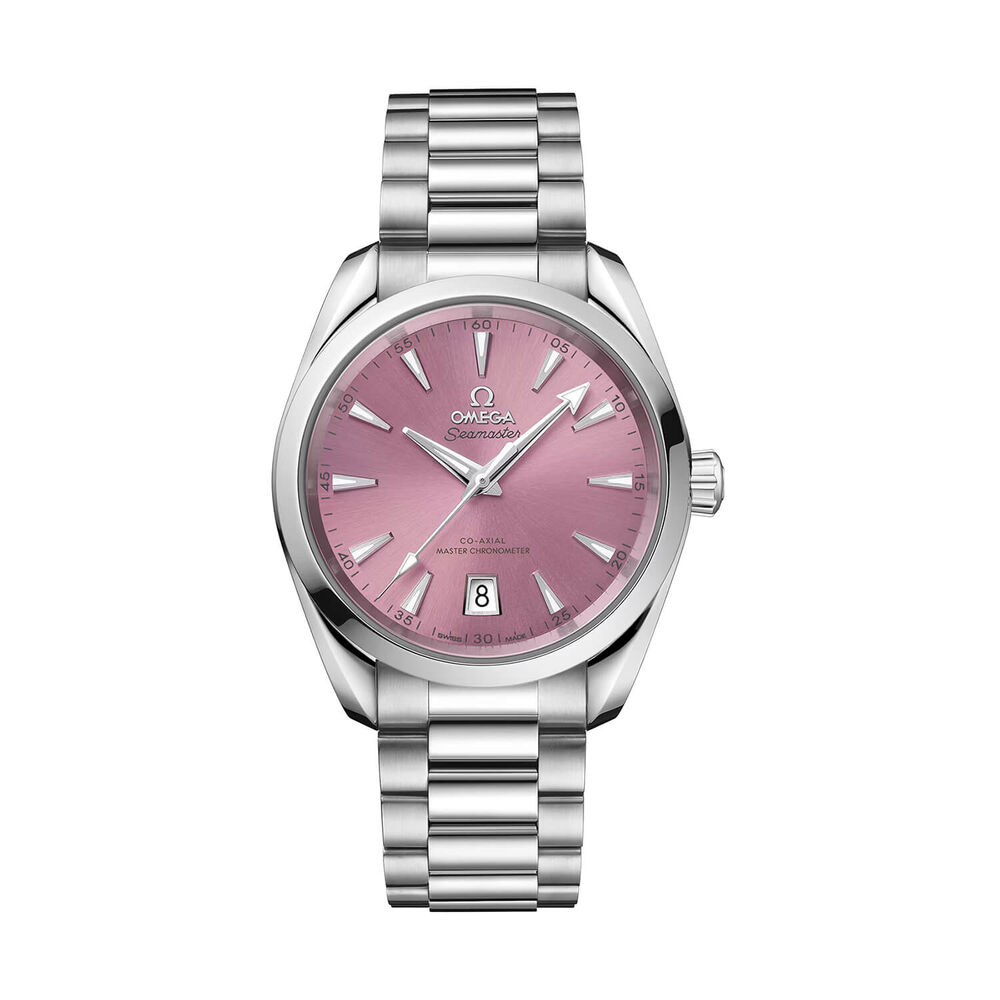 OMEGA Seamaster Aqua Terra Shades 38mm Shell Pink Dial Steel Bracelet Watch image number 0
