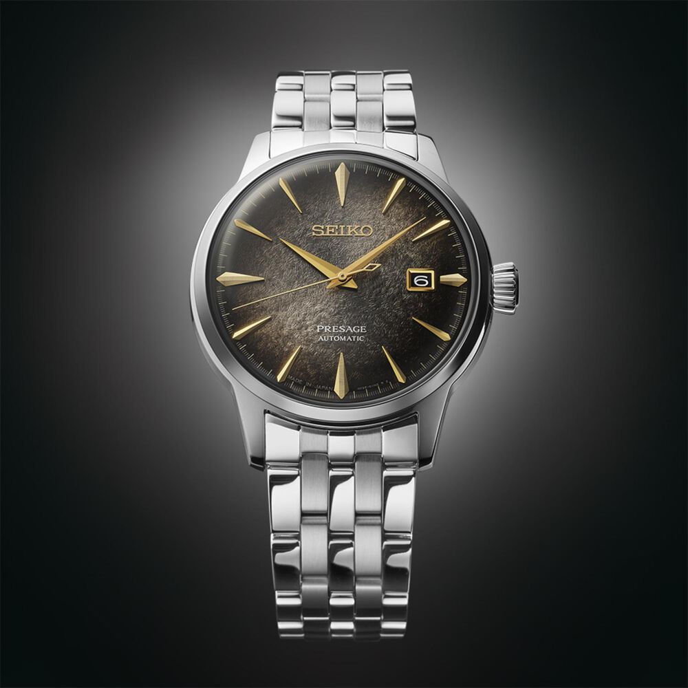 Seiko Presage Cocktail Time Star Bar Limited Edition 40.5mm Gradiation Dial Bracelet Watch image number 3