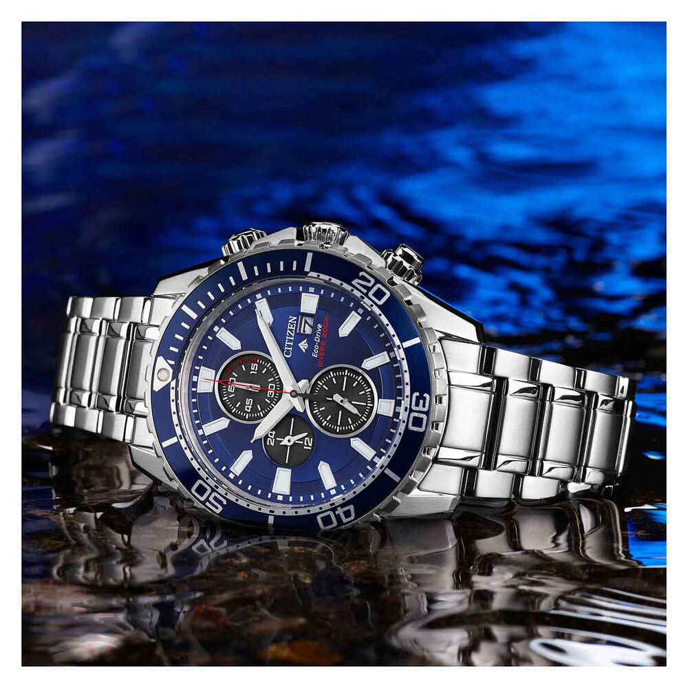 Citizen Promaster Diver Blue Steel 45mm Men's Watch image number 3