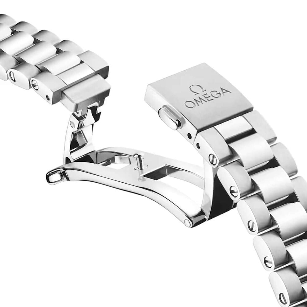 OMEGA Seamaster Aqua Terra 150M 30mm Mother of Pearl Dial Diamond Dots Steel Bracelet Watch image number 6