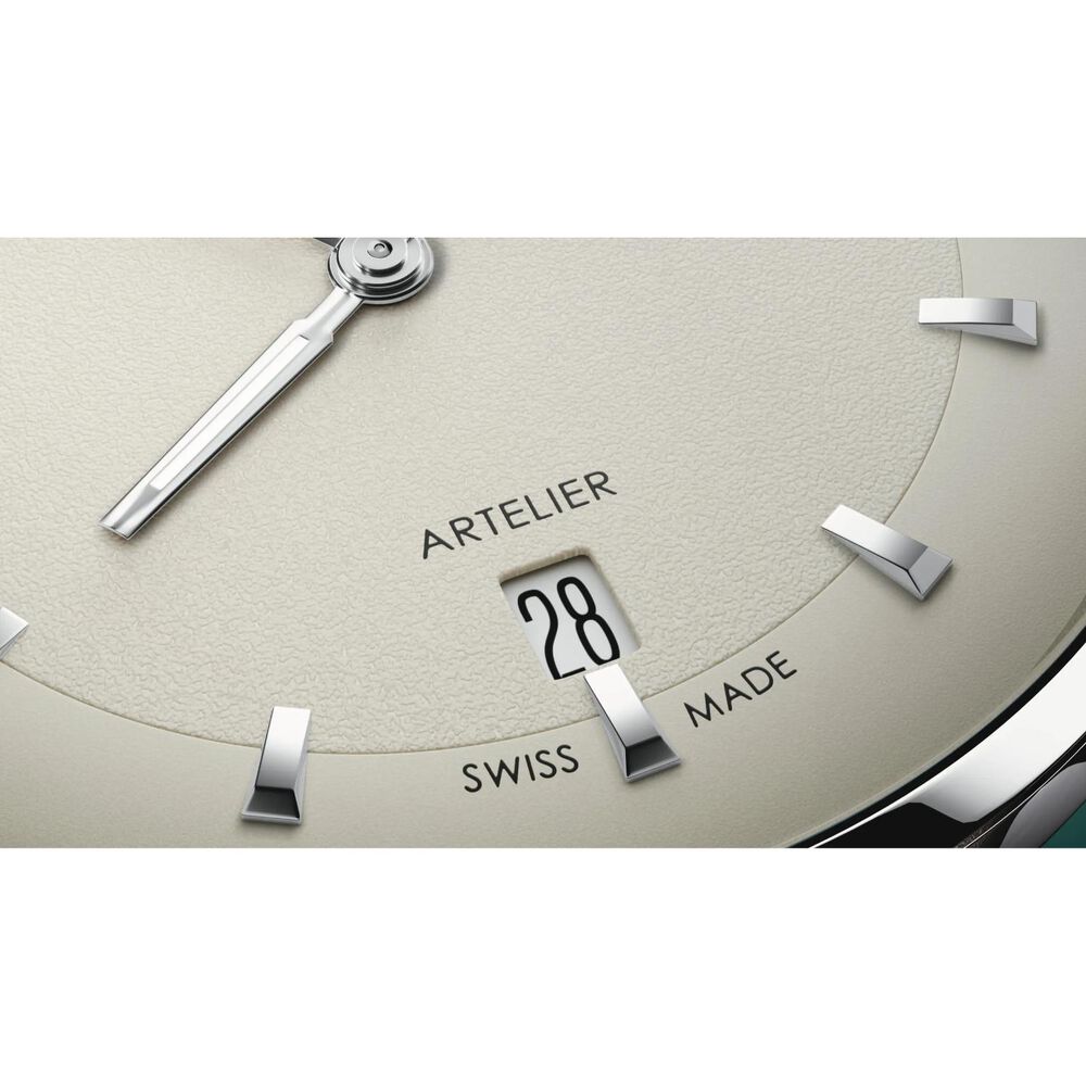 Oris Artelier Date 38mm White Dial Black Leather Strap Watch