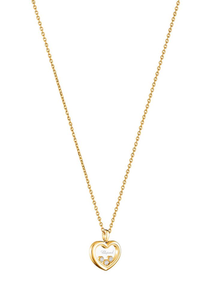 Chopard Happy Diamonds Icons 0.15ct Diamond 18ct Yellow Gold Heart Pendant