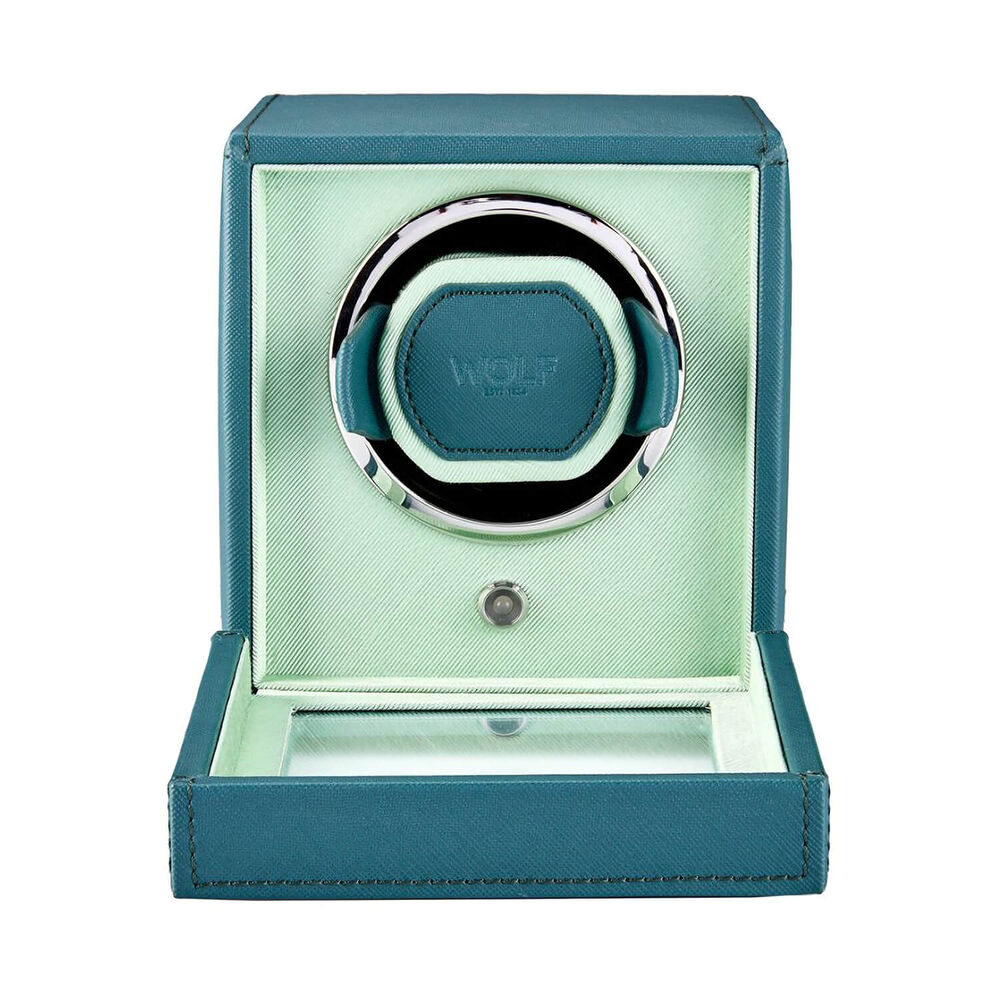 WOLF Cub Seltzer Tea & Mint Single Watch Winder With Cover