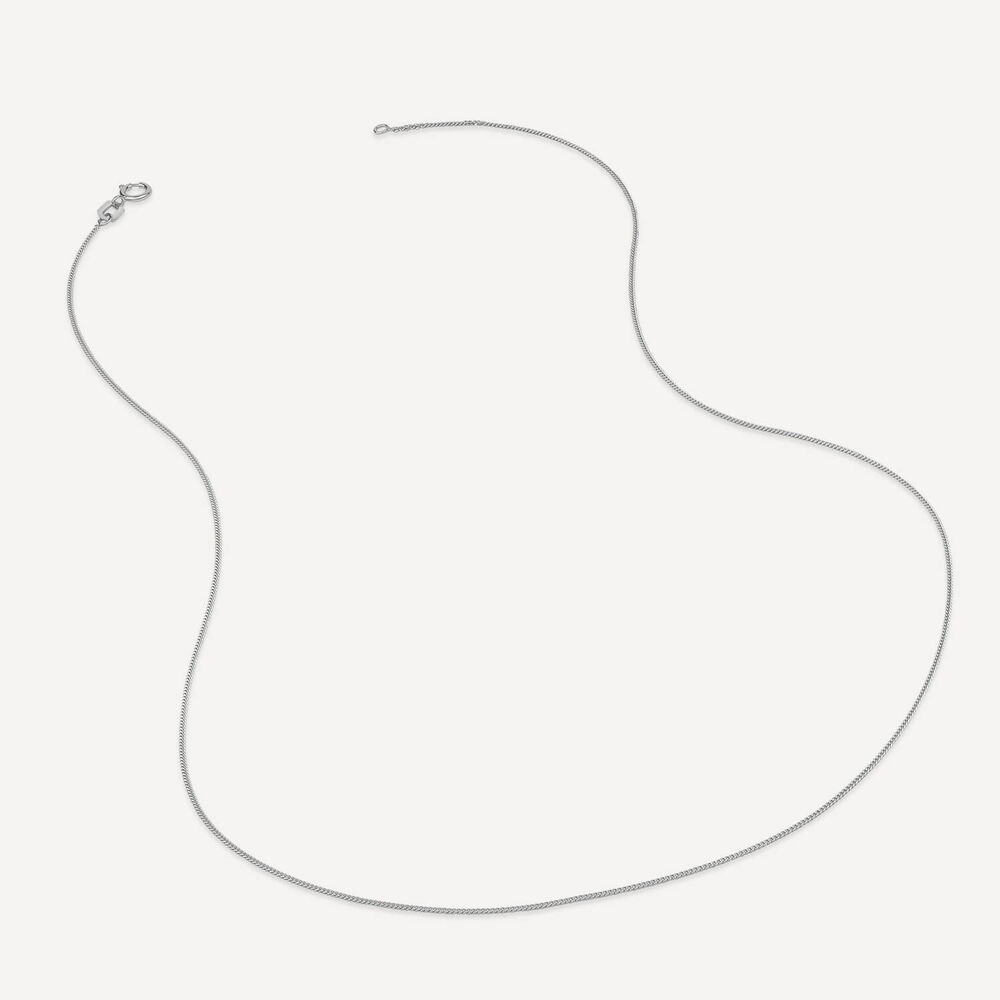 9ct White Gold Cubic Zirconia Set Star Pendant image number 3