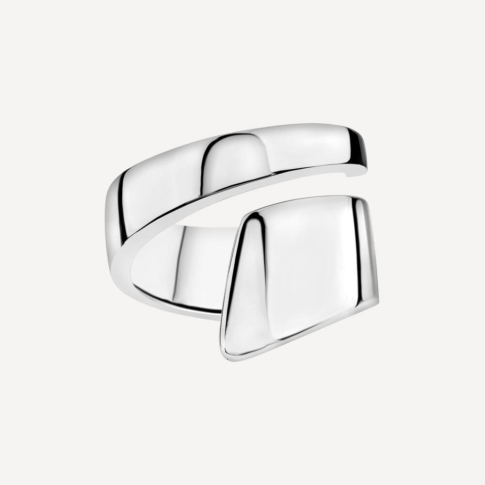 Sterling Silver Open Flat Wrap Ring