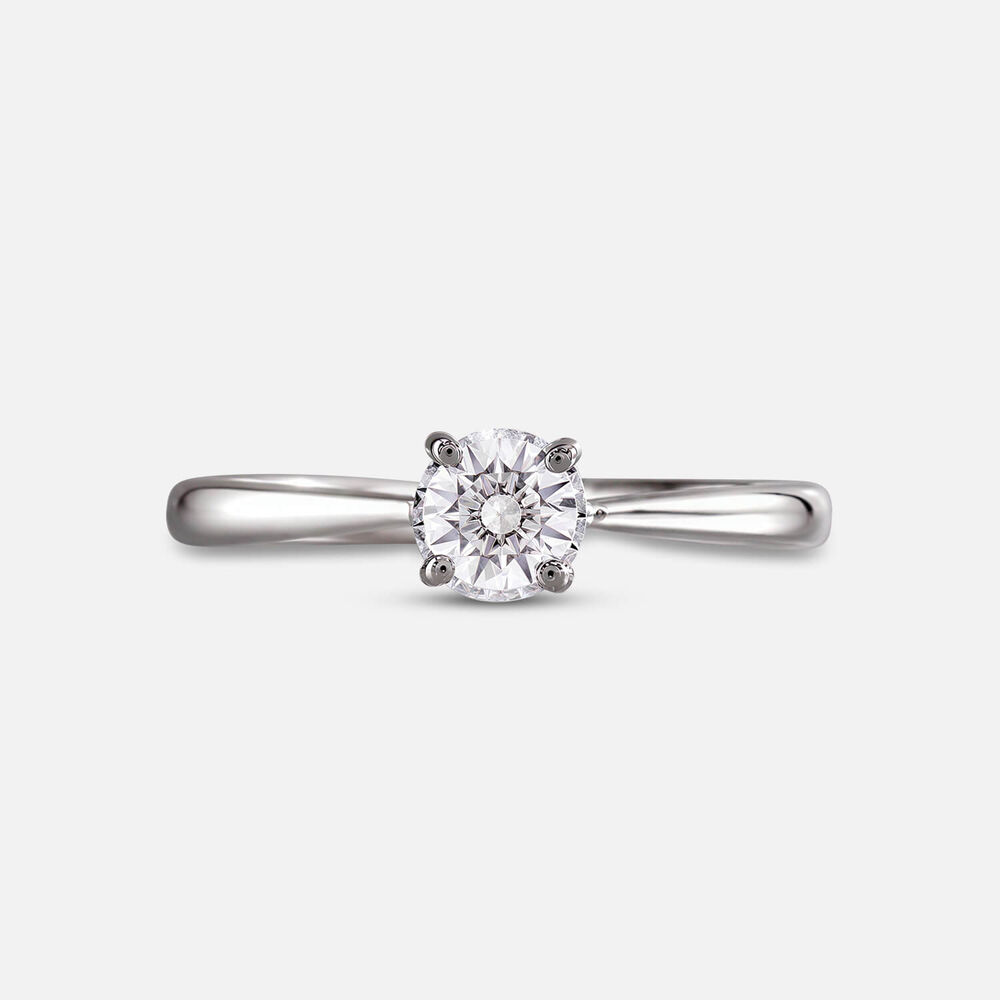 Prism 9ct White Gold 0.33ct Round Brilliant Diamond Solitaire Ring