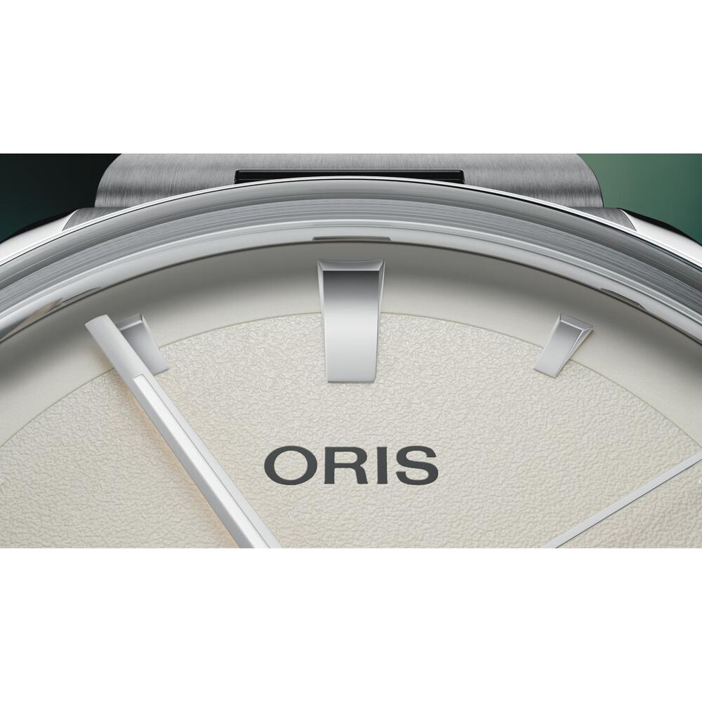 Oris Artelier Date 38mm White Dial Black Leather Strap Watch