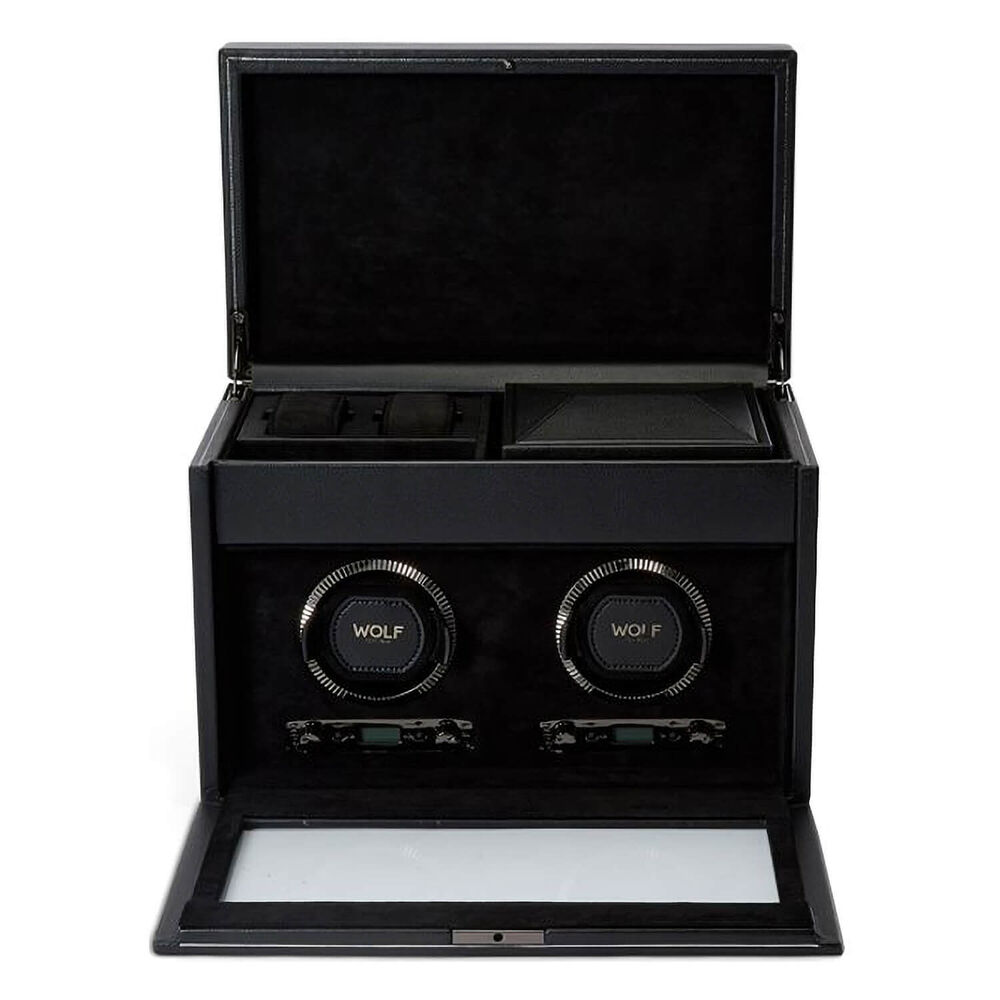 WOLF British Racing Black 8 piece with Storage Watch Winder image number 6