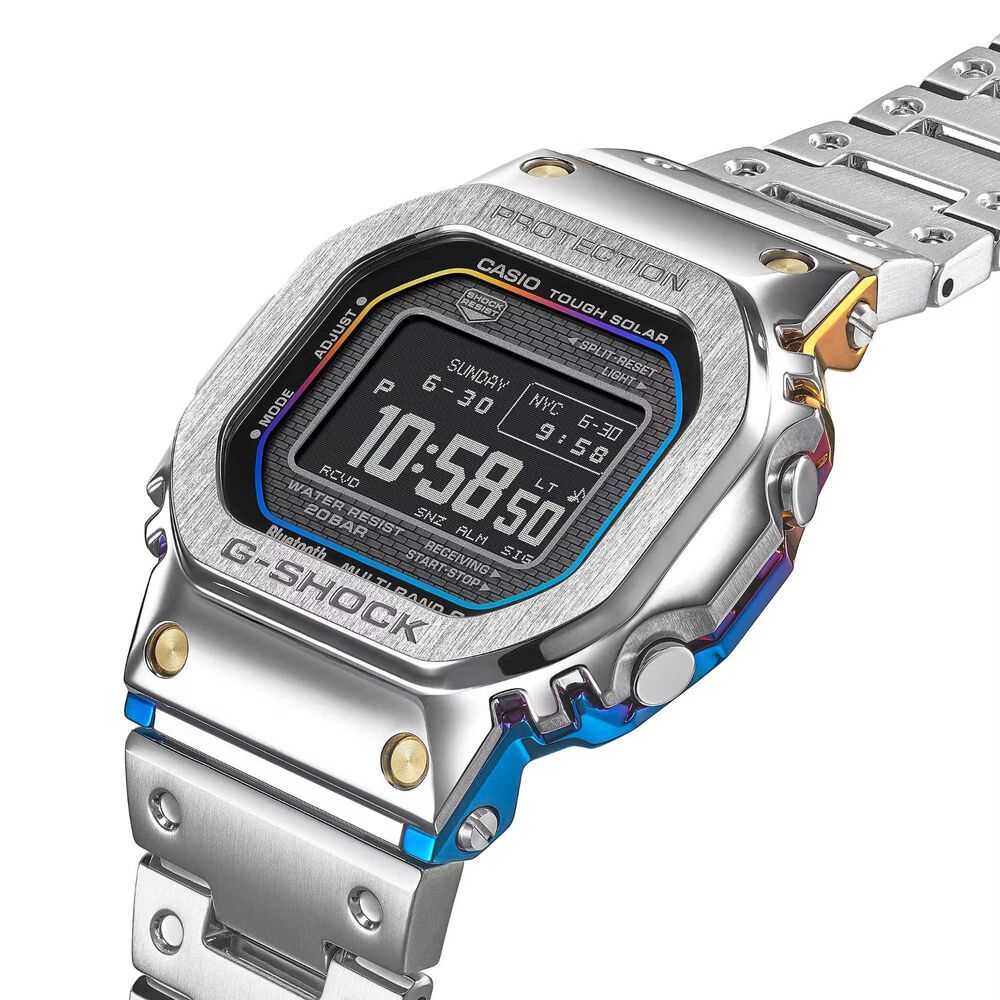 G-SHOCK Full Metal 5000 Series 49.3mm Black Dial Steel Bracelet Watch