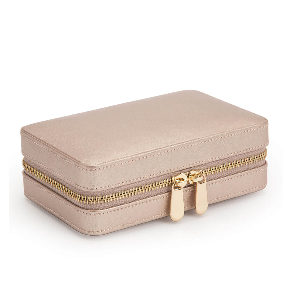 WOLF PALERMO Rose Gold Zip Travel Case image number 1