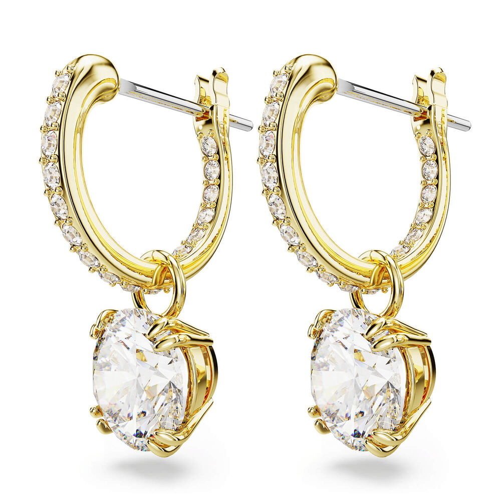 Swarovski Constella Yellow Gold Plated Cubic Zirconia Stud Earrings
