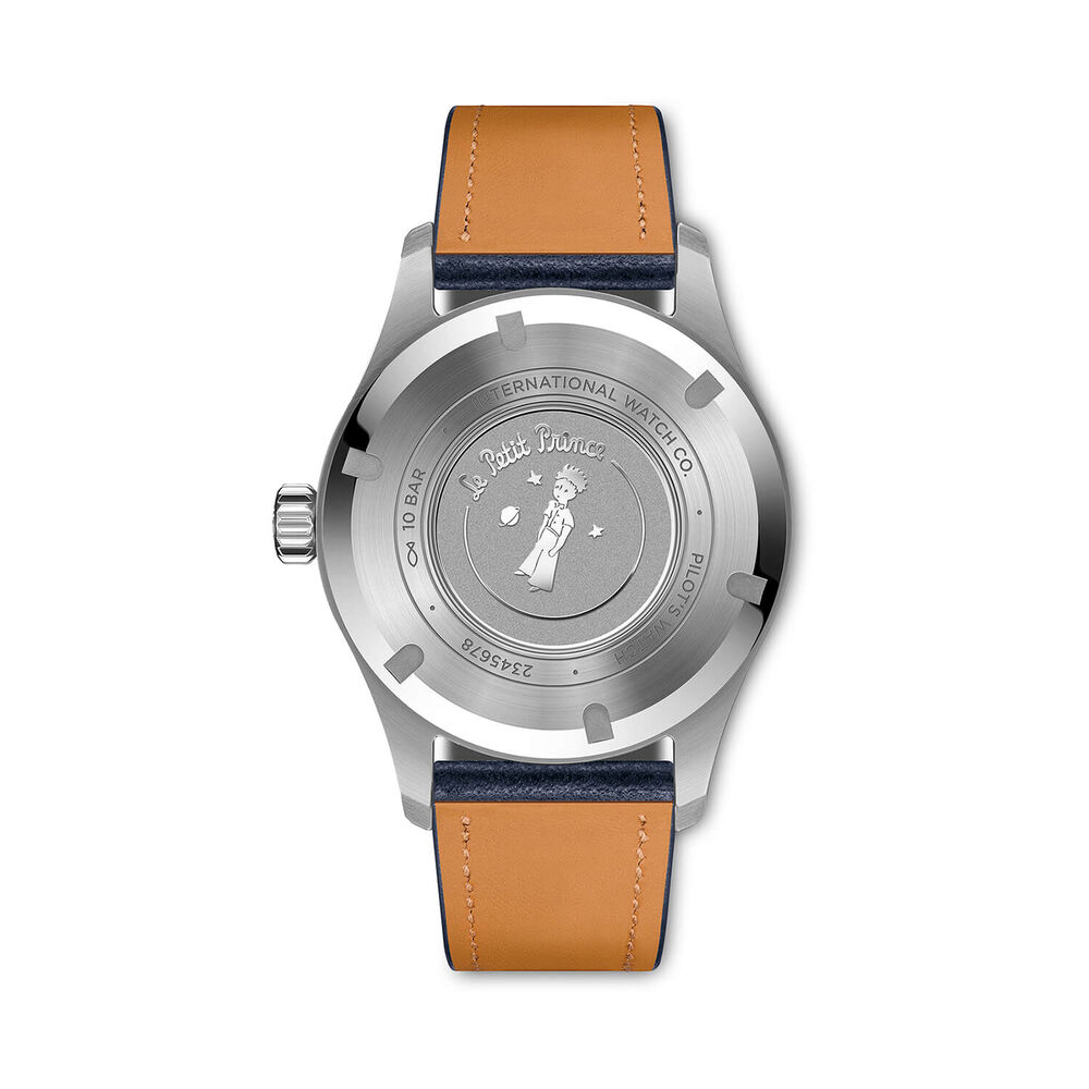 IWC Schaffhausen Pilot's Automatic Le Petit Prince 36mm Blue Dial & Leather Strap Watch