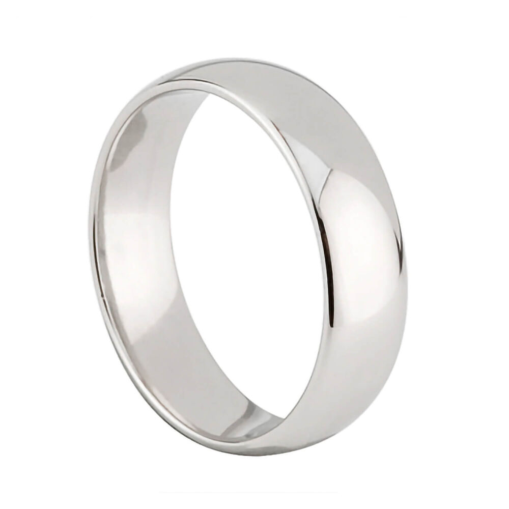 Men's Platinum 6mm Classic Court Wedding Ring