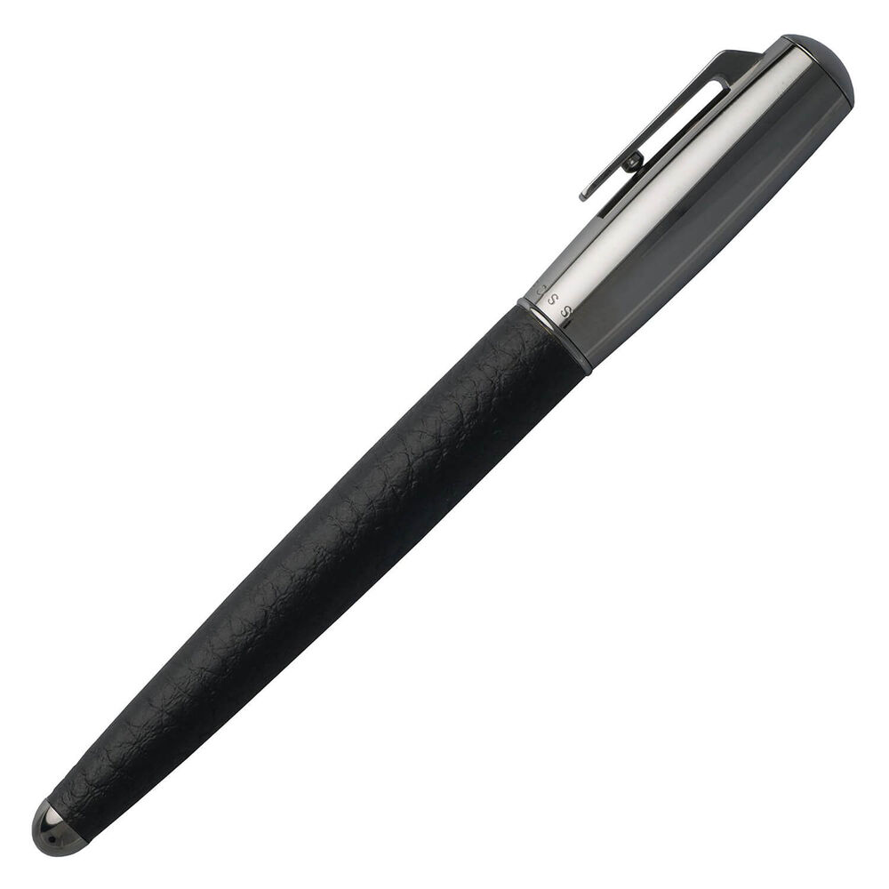 Hugo BOSS Pure Leather Black Fountain Pen image number 0