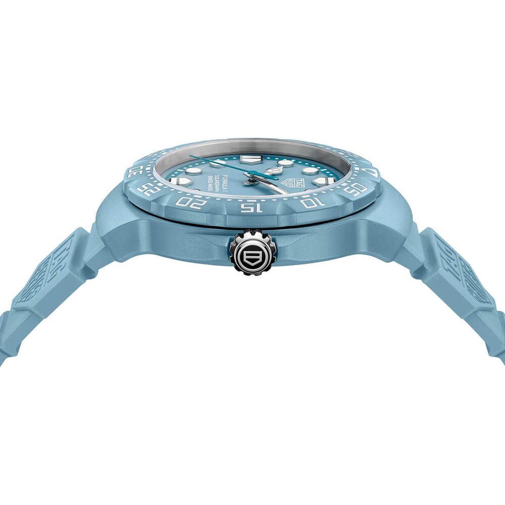 TAG Heuer Formula 1 Solargraph Blue Dial Rubber Strap Watch