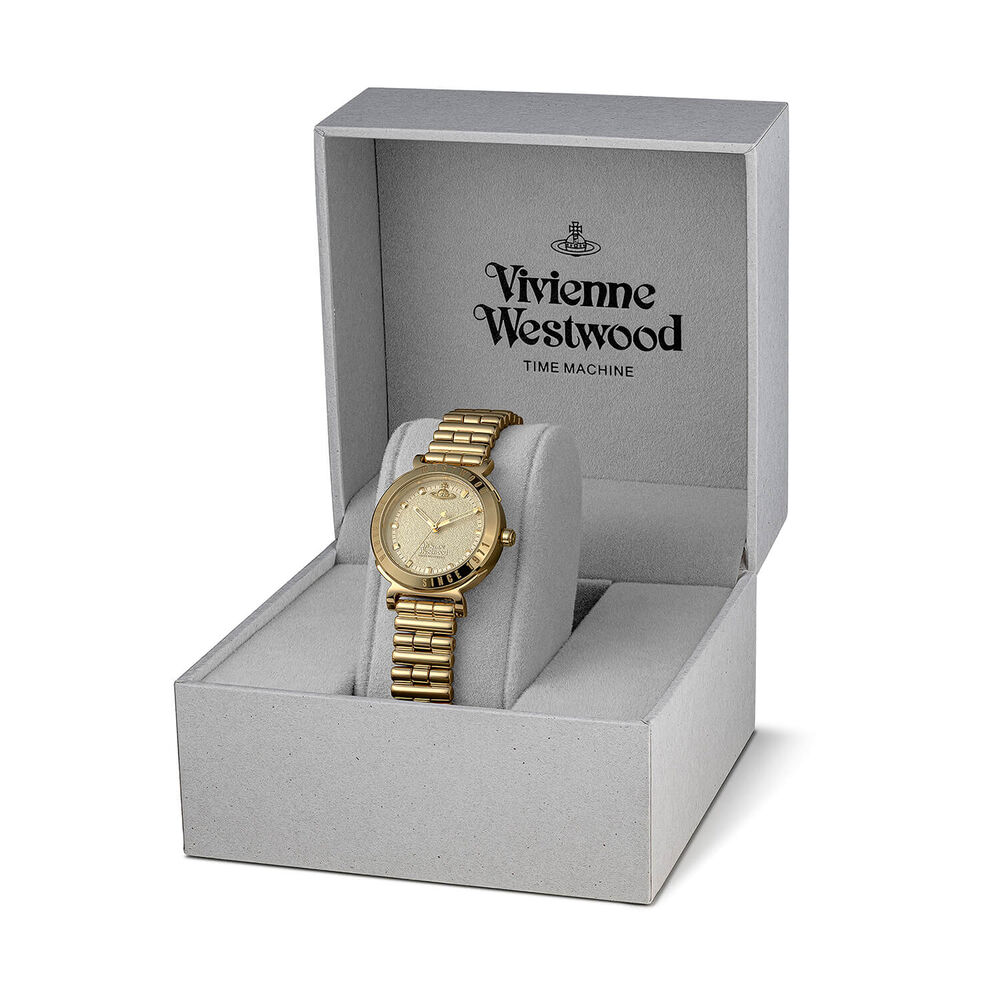 Vivienne Westwood Chelsea 31mm Gold Dial Gold Tone Steel Bracelet Watch