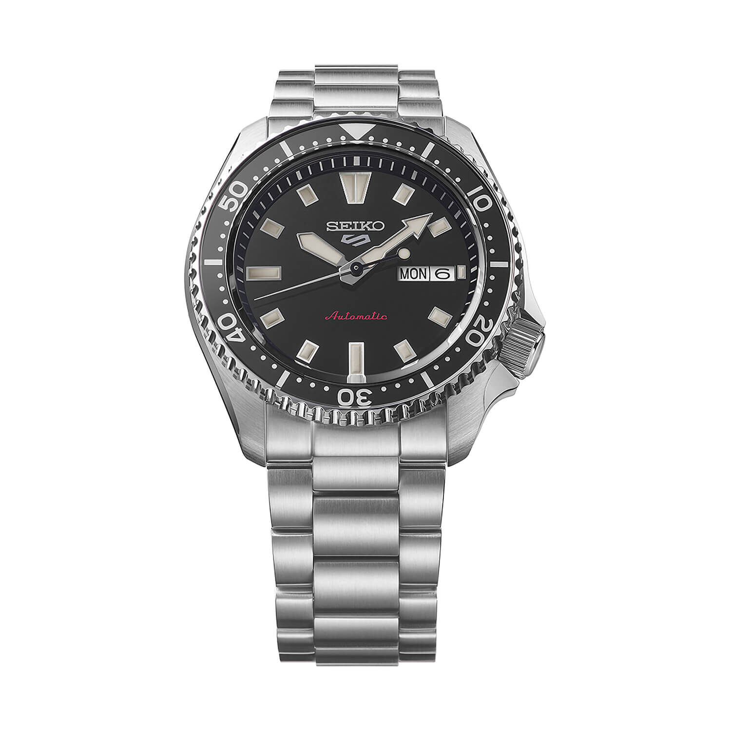 ザクロ Seiko 5 Sport SKX Redux Kuro Black 42.5mm Bracelet Watch