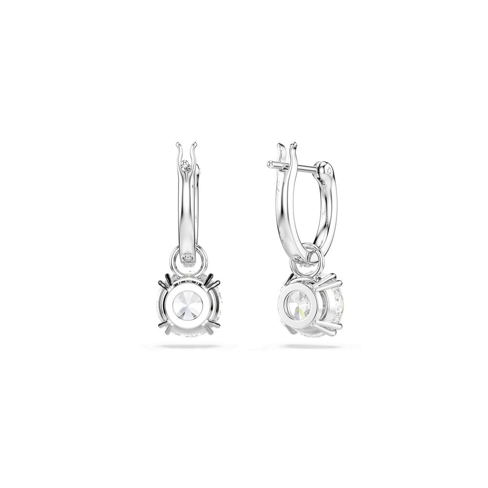Swarovski Stilla Cubic Zirconia & Crystals Rhodium Plated Drop Earrings