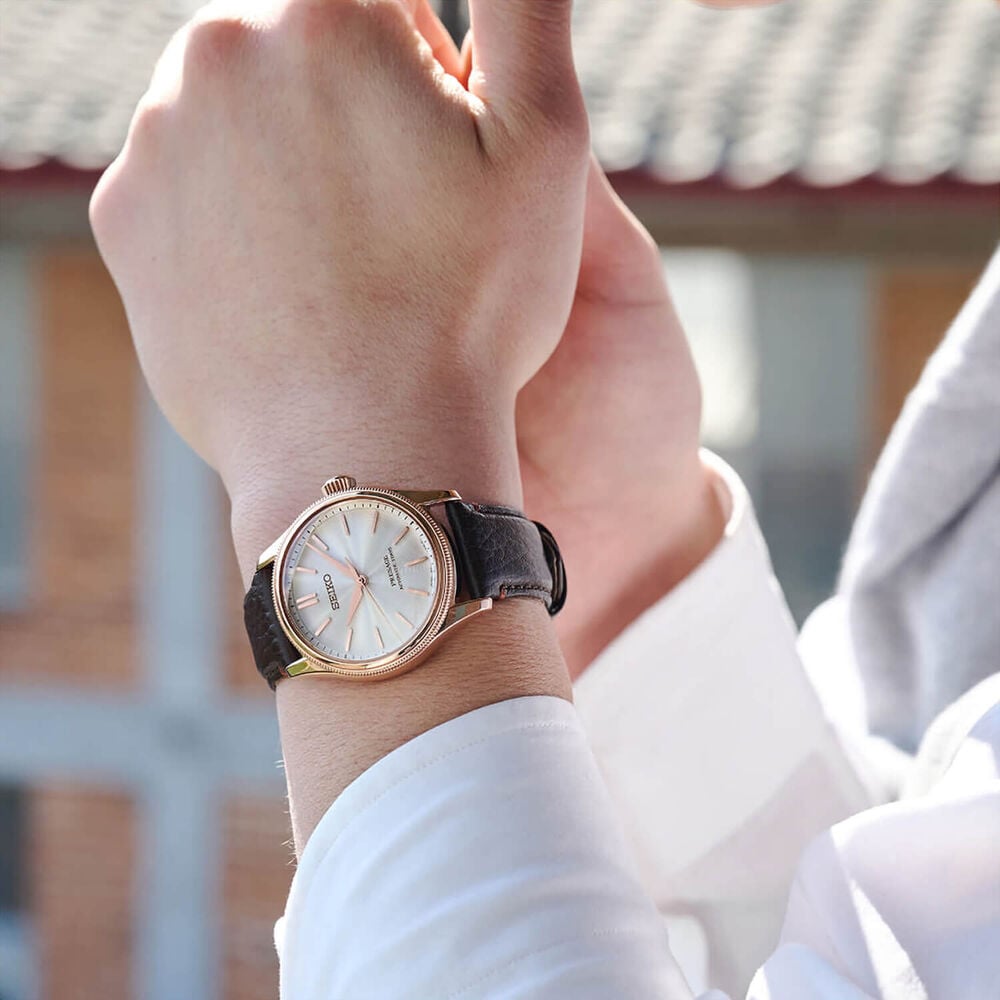 Seiko Presage Classic Series x Tomioka Silk Promotion Organisation White Shiro-neri Watch