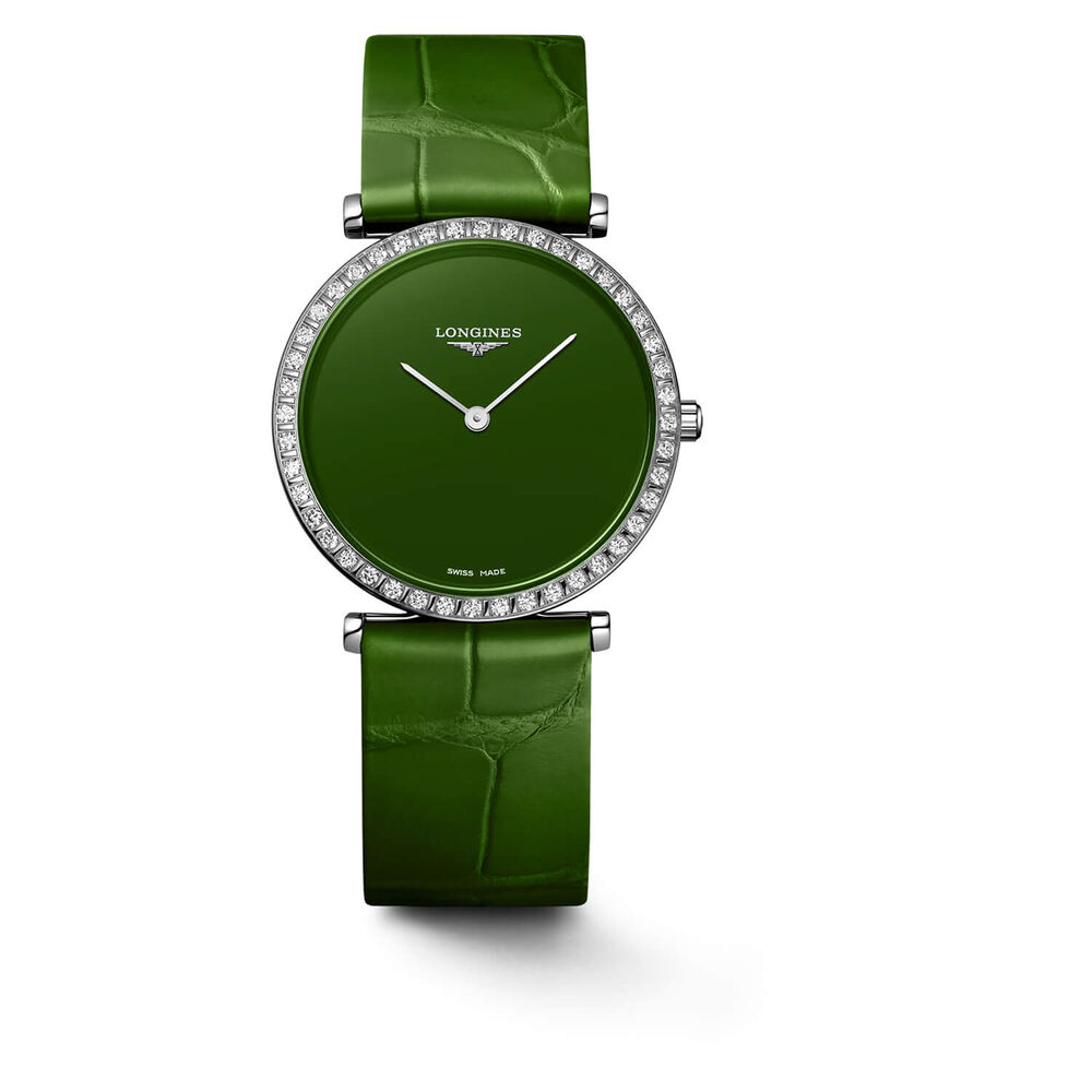 Longines Elegance La Grande Classique 29mm Green Dial & Strap Watch image number 0