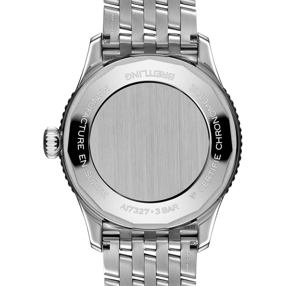 Breitling Navitimer 36mm Grey Dial Steel Case Bracelet Watch