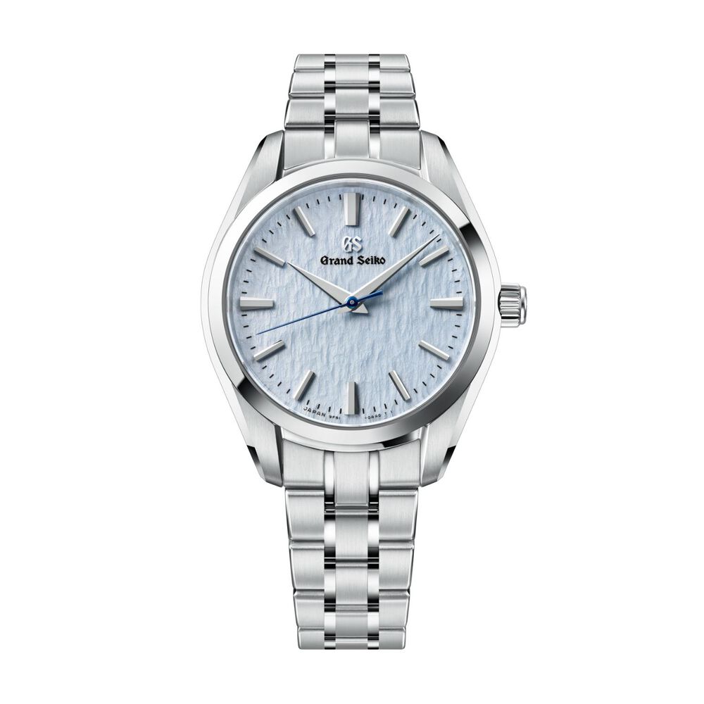 Grand Seiko Heritage "Skyflake" 33mm Blue Dial Stainless Steel Bracelet Watch