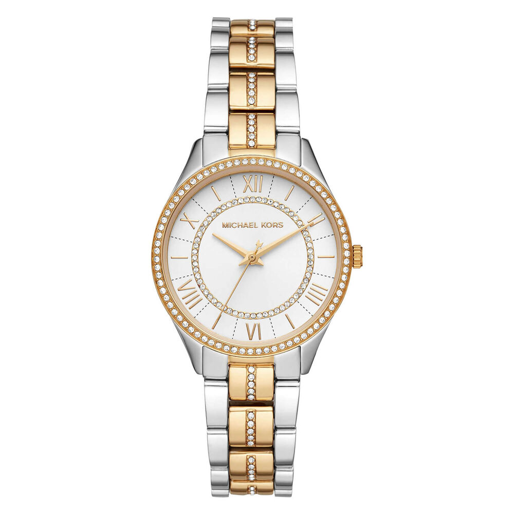 Michael Kors Lauryn Stainless Steel Two Tone Quartz Ladies Watch image number 0