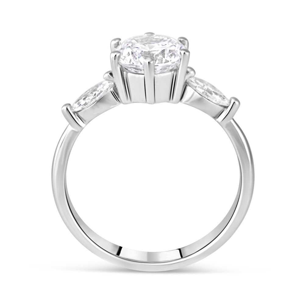 9ct White Gold Dress Ring image number 5