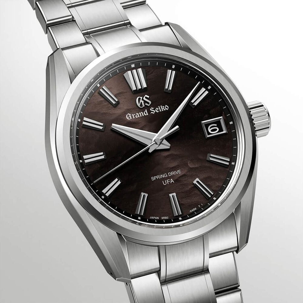 Grand Seiko Evolution 9 'Night Lake' Spring Drive UFA 40mm Black Dial Titanium Bracelet Watch