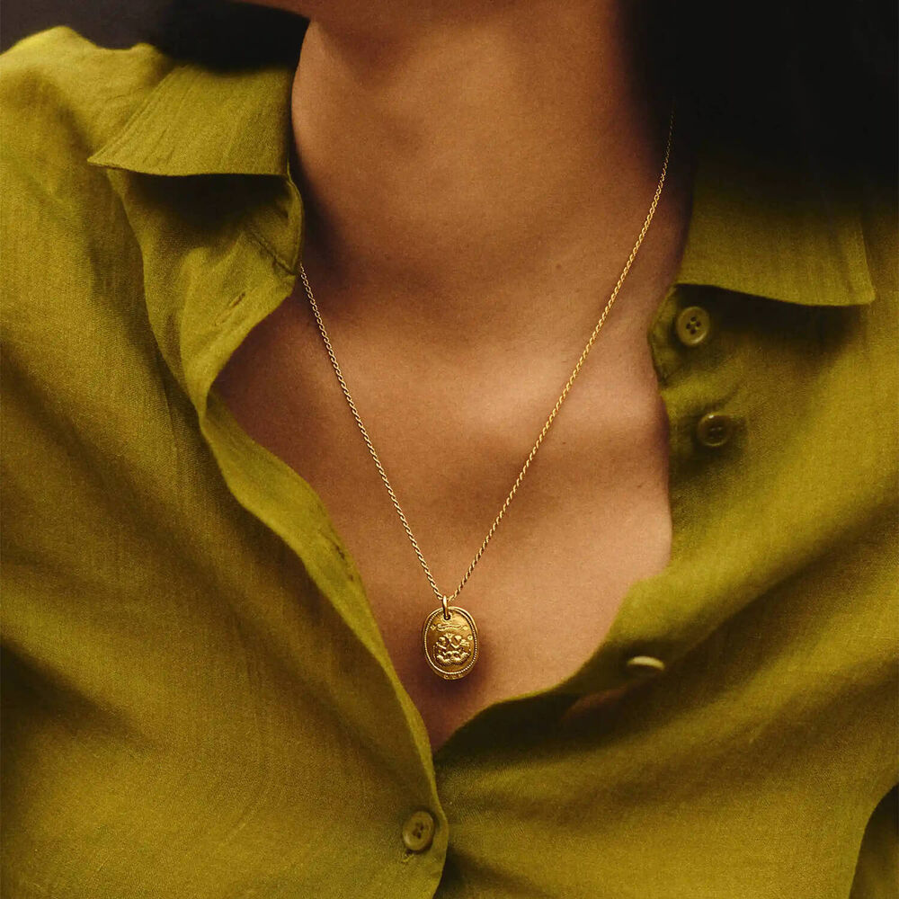 Missoma 18ct Gold Plated Brass Friendship Talisman Rope Chain Necklace