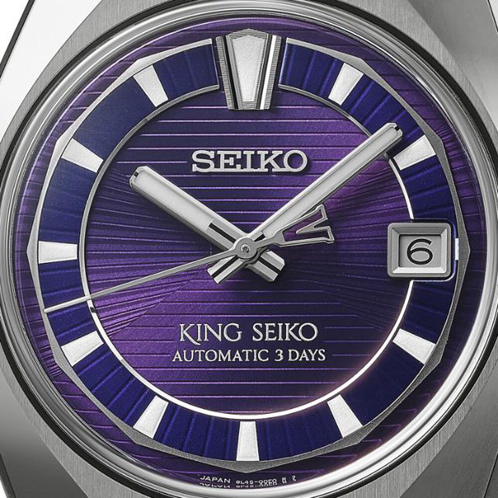 Seiko King Seiko VANAC "Tokyo Highway" Twilight Violet 41mm Purple Dial Titanium Bracelet Watch
