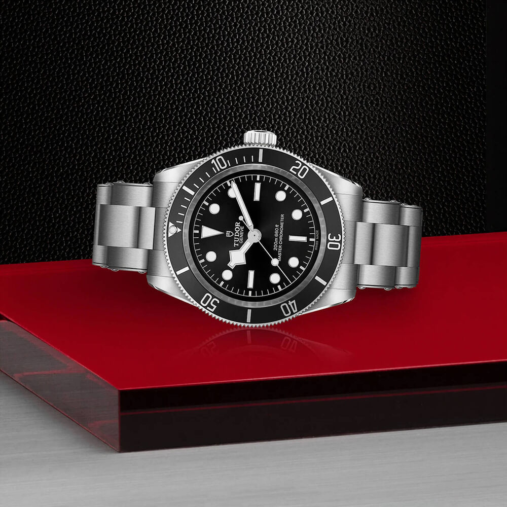 TUDOR Black Bay 41 Black Dial & Bezel 3-Link Steel Bracelet Watch image number 3
