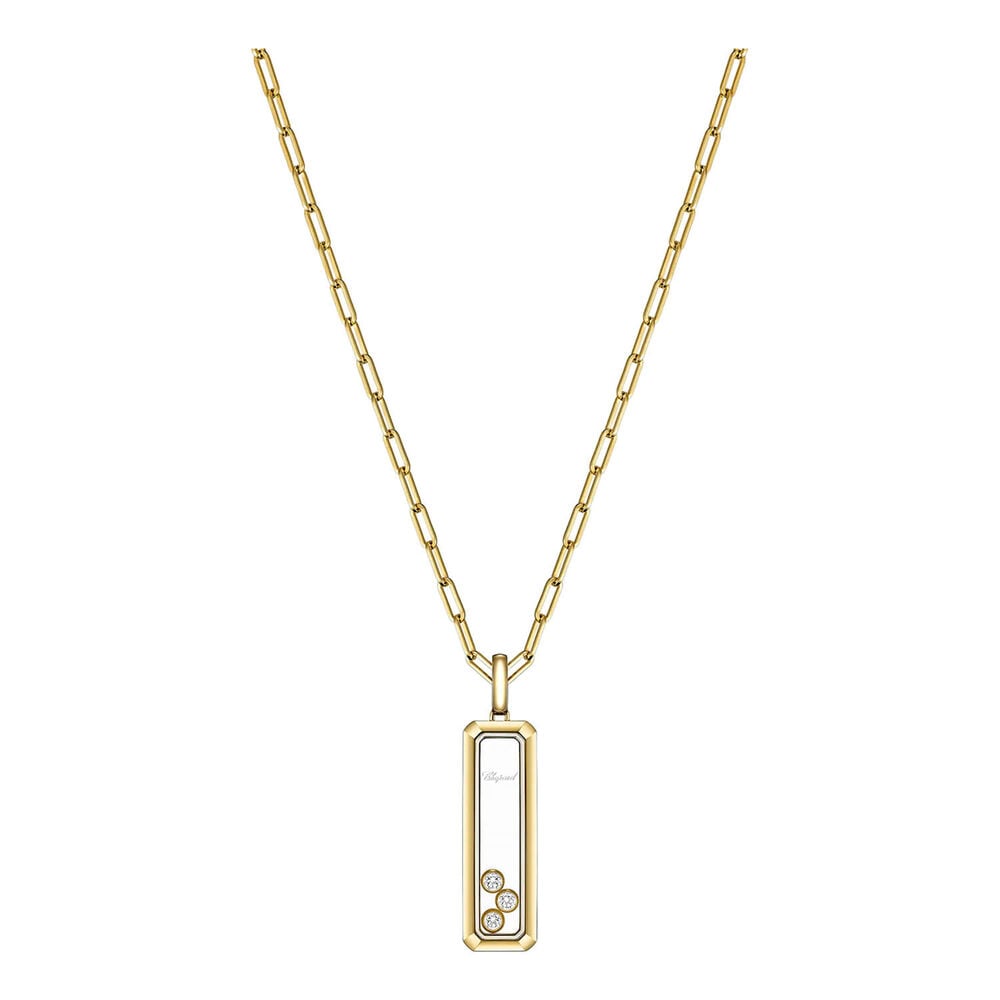 Chopard Happy Diamonds Icons 0.15ct Diamond 18ct Yellow Gold Rectangular Pendant