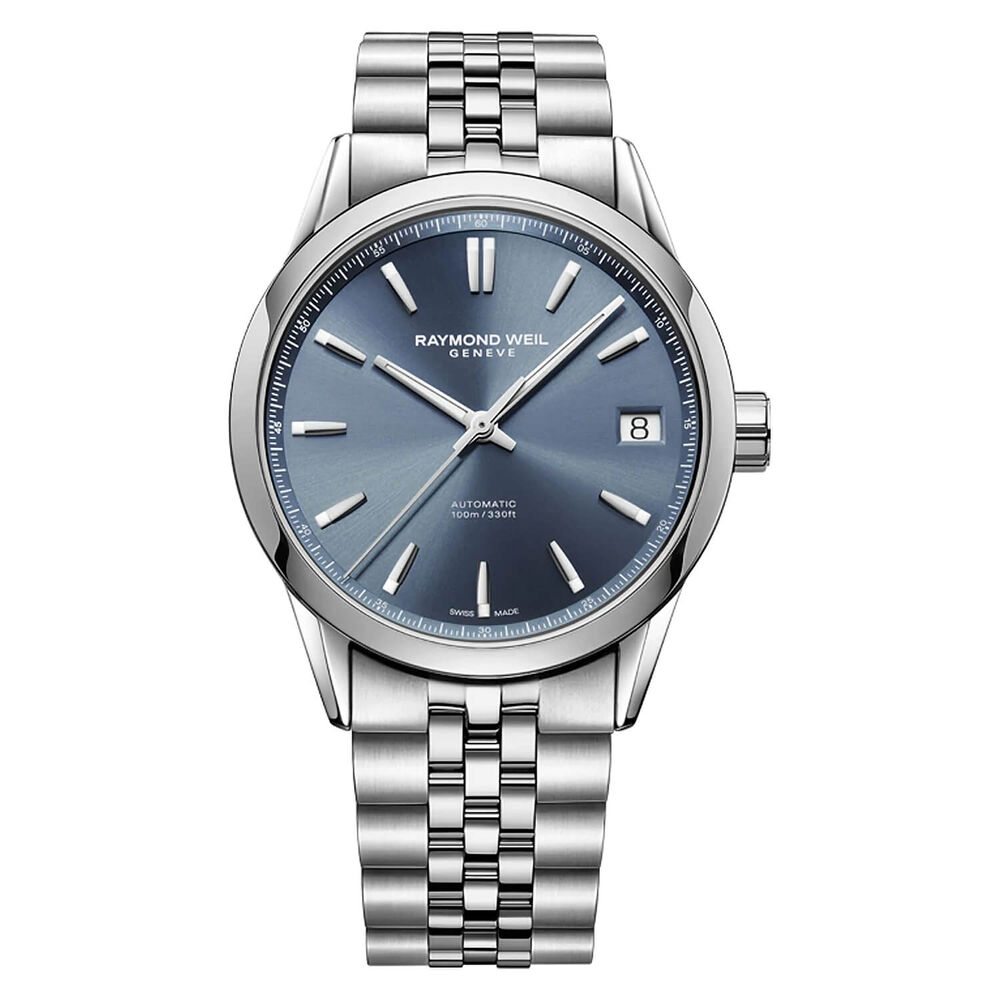 Raymond Weil Freelancer 40mm Blue Dial Steel Bracelet Watch