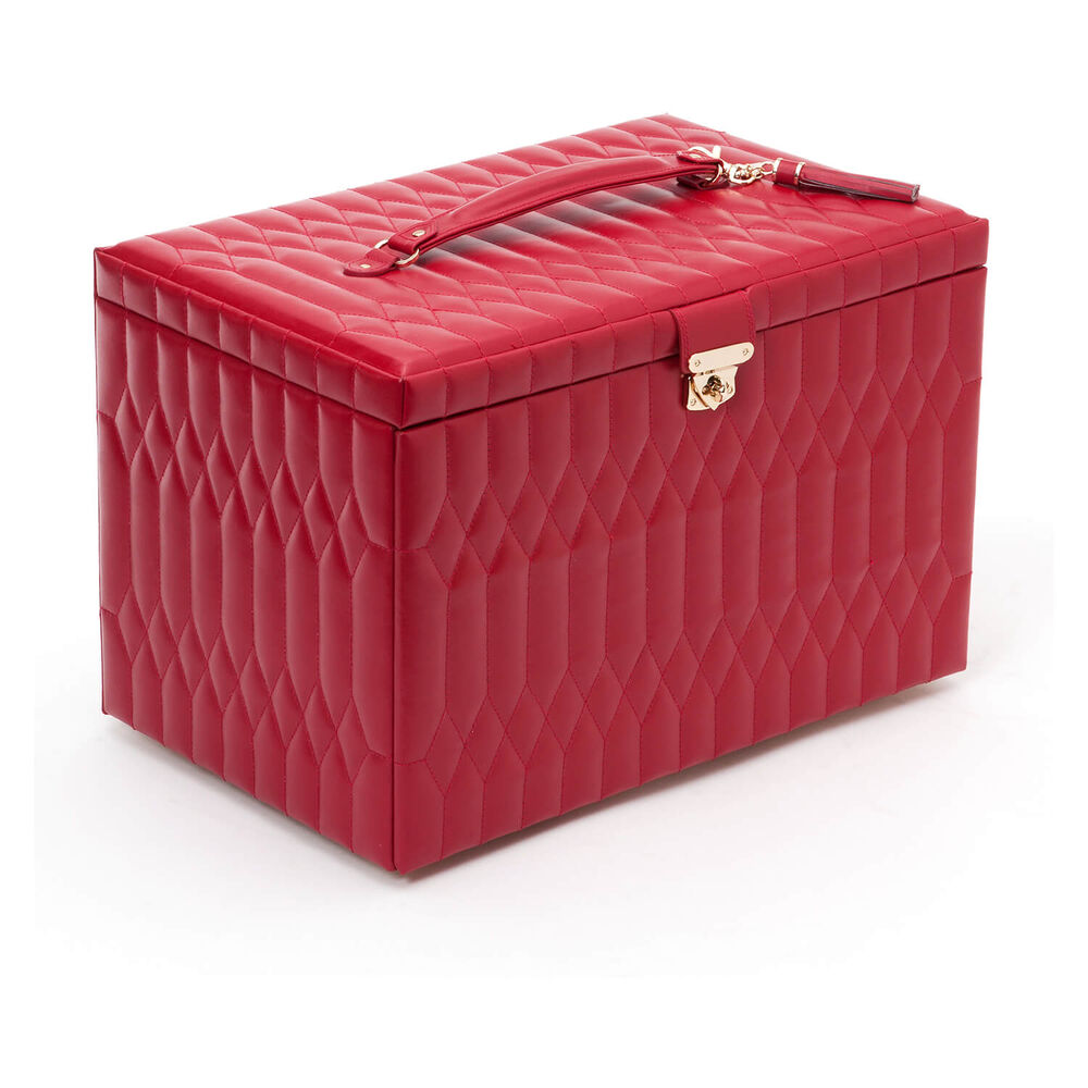 WOLF CAROLINE Extra Large Red Jewellery Case image number 1